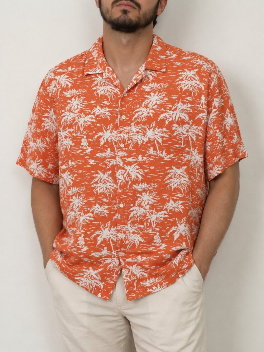 Vintage Polo Ralph Lauren Caldwell Hawaiian Rayon Camp Shirt XL